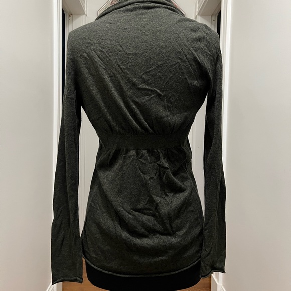 Express Dark Olive Green Cardigan - Picture 3 of 12